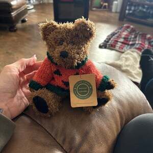 Boyds Bears Bradley Boobear Archive Collection 8" Plush Purple Jack-o-lantern Sw